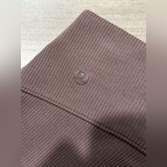 EUC Lululemon Brushed Softstreme Ribbed Zip Flared Pant 32.5" - Picture 12 of 14